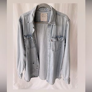 Levi Strauss Jean button down distressed button down